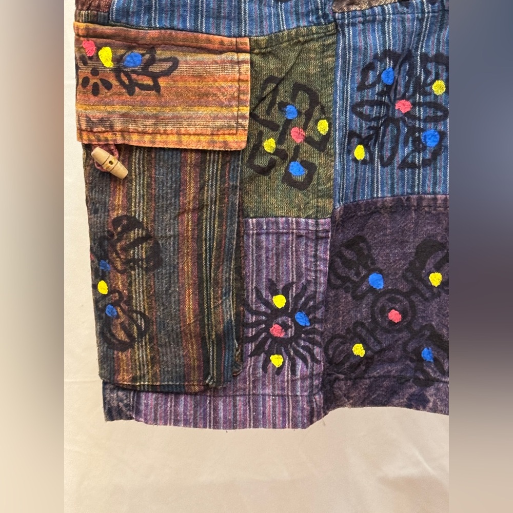 171 - Women's Multicolor Patchwork Cargo Shorts - image 3